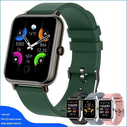 Smart Watch P22PLUS 2021 Men Women 1.69 Inch Full Touch Screen Fitness Tracker IP67 Waterproof Smartwatch for Xiaomi for Ios