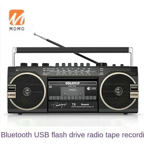 Old-Fashioned Recorder Recorder Tape Machine Retro Cassette for the Elderly USB Flash Drive Bluetooth Radio for Learning