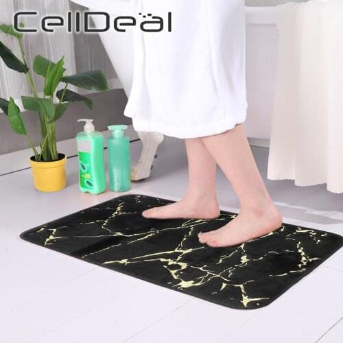 Absorbent Shower Bathroom Soft Carpets Washstand Non-slip Faux Rabbit Hair Mats For Two Sizes Rugs Toilet Floor Mat Anti Slip
