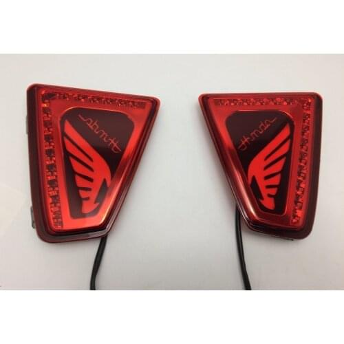 Osmrk led rear running light, brake light, stop lamp for honda fit 2014-2017