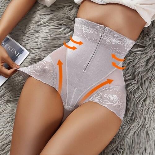 High Waist Women Trainer Body Zip Shaper Panties Control Slimming Control Shapewear Girdle Underwear Waist Trainer