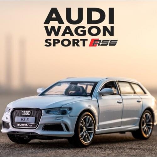 1:32 Audi RS6 Car Model Alloy Car Die Cast Toy Car Model Pull Back Childrens Toy Collectibles Free Shipping