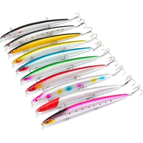 1 Pcs Hard Fishing Bait Mino 18.5cm 24.5g Sinking Bait Vibrating Rattan Hook Deep Submergence Marine Artificial Plastic Bait