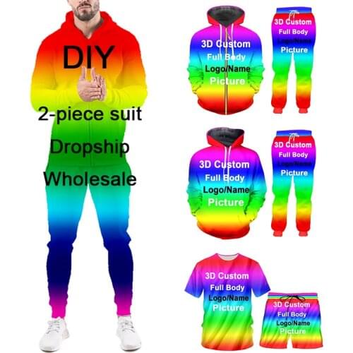 UJWI 3D Custom Print Men/Woman two piece set Birthday party Couple Tracksuit Sweatsuit Sweatshirt Hoodies pants Dropship 5XL