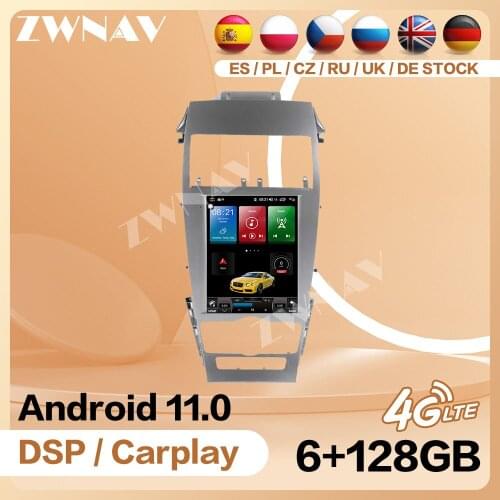 6+128G Tesla Carplay Radio Receiver For Lincoln MKZ 2013+ Car Multimedia Android 11 Player Video GPS Head Unit Auto Audio Stereo