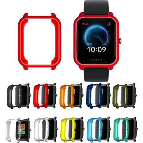 TPU Soft Full Edge Protector Smartwatch Case Shell Frame For Amazfit BIP S/Lite/U/Pro GTS 2 Mini Watch Protective Bumper Cover