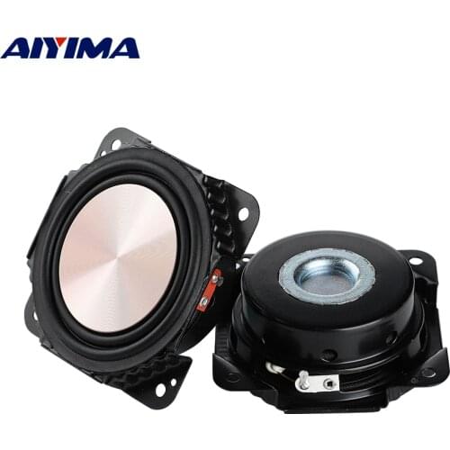 AIYIMA 2Pcs 2.75 Inch Woofer Speakers 8 Ohm 20W Bass Speaker Brushed Metal Diaphragm Audio Loudspeaker For Harman Kardon