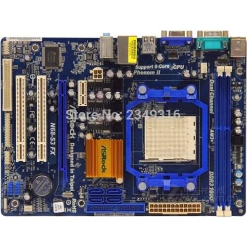 For ASRock N68-S3 FX Original Used Desktop Motherboard Socket AM3+ DDR3 SATA2 USB2.1