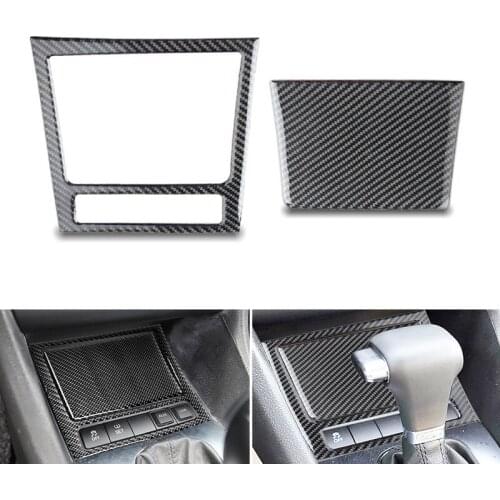 For VW Golf 6 MK6 2010 2011 2012 2013 Car Interior Center Console Gear Shift Panel Ashtray Box Cover Carbon Fiber Decor
