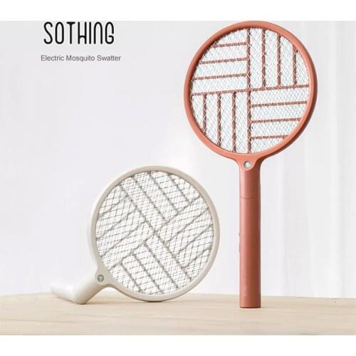 Xiaomi Sothing Electric Mosquito Swatter LED Rechargeable Collapsible USB Charging Fly Mosquito Swatter Zapper Swatter Killer