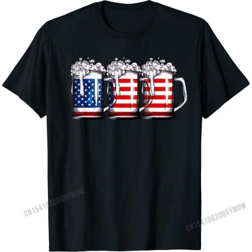 Beer American Flag T shirt 4th of July Men Women Merica USA T-Shirt Custom T Shirts Faddish Cotton Male Tops Tees Unique