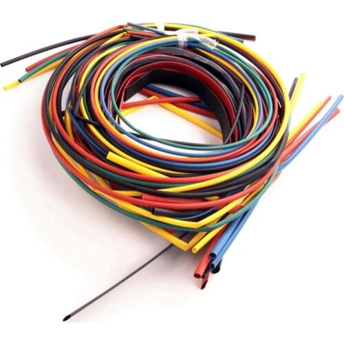 55M Bag Heat Shrinkable Tube Combination Color Heat Shrinkable Tube Set Halogen-Free Flame Retardant Casing