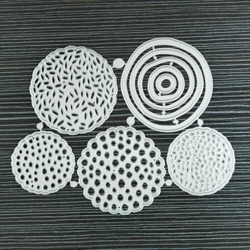 Round Flower Cutting Dies Metal Stencil Scrapbooking Album Embossing Card Decorative Card Making Cutting Dies