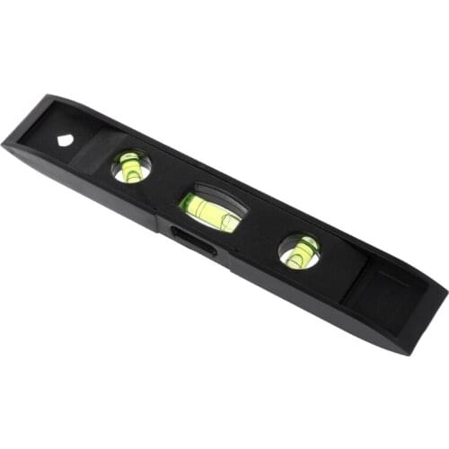 230mm Spirit Level Ruler High precision 45 Degree Vertical Horizontal ABS Shell 3 Bubble Level Measuring instrument Tool