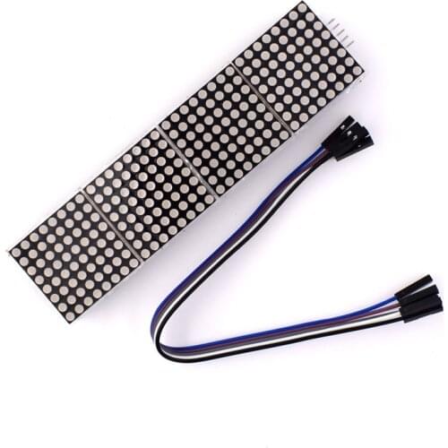 MAX7219 Dot Matrix Module Control Single Chip Microcomputer Module 4-in-1 Display Send 5P Line