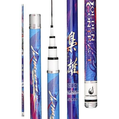 3.6m-7.2m Taiwan Fishing Rod Power Hand Pole Fishing Olta Ultra Hard Super Light High Carbon Telescopic De Pesca Stick Spare Tip