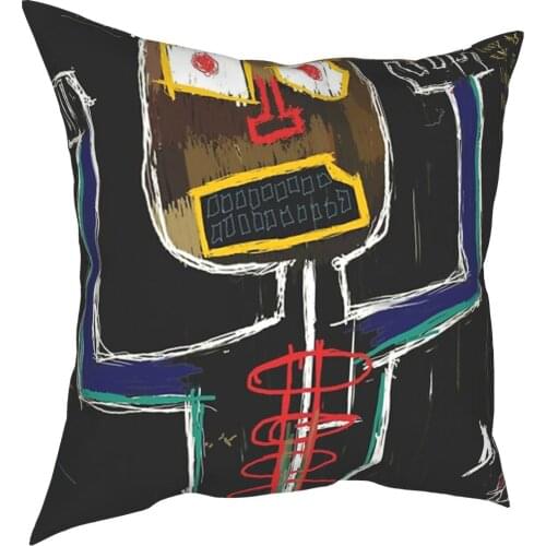 Injustice Abstraction Basquiat Pillowcover Home Decor Art Expressionism Cushions Throw Pillow for Home Double-sided Printing