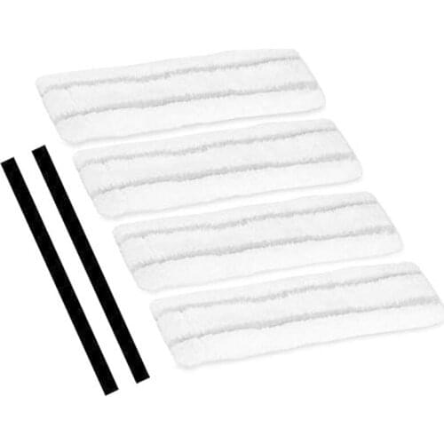 New Microfibre Wipers and Replacement Rubber Lips Set Blades and Microfibre Wipers for Karcher WV1 Window Vacs