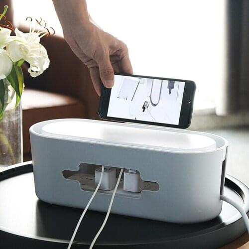 Plastic Wire Storage Box Power Line Storage Cases Anti Dust Box Cable Tidy Storage Box Household Wire Management