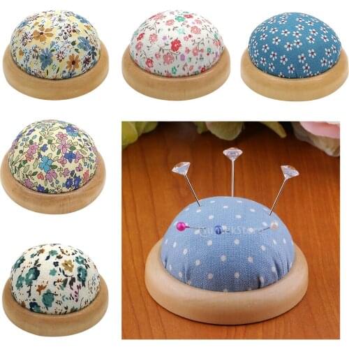 Half Round Shape Sewing Needle Pin Cushion for Sewing Embroidery Cross Stitch, Embroidery, Quilting 7cm
