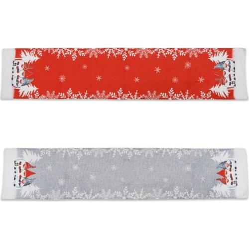 Christmas Swedish Gnome Table Runner Tablecloth Placemat Home Wedding Decoration H58C