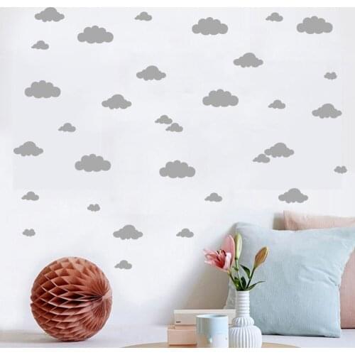 Sticker for Baby Room Pure and Lovely Clouds Nursery Bedroom Wall Decal Kids Wall Stickers LX332
