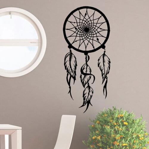 Bohemian decorative style wall stickers vinyl wall decals home bedroom dream catcher decorative stickers 1ZM13
