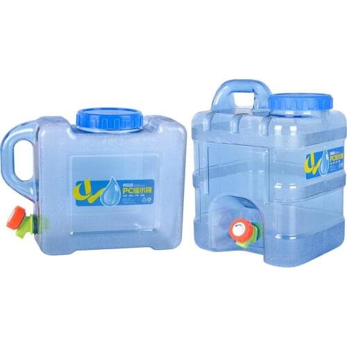 Capacity Outdoor Water Bucket Portable Driving Water Tank Container with Faucet Safe Water Storage Cube Jug for Camping Picnic