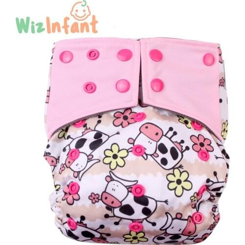 HappyFlute OS AIO&Pocket Diaper,With A Hemp And Charcoal Bamboo Insert,S M L,Adjustable,Double Leaking Guards