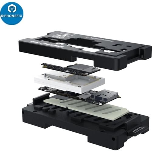 QIANLI ISocket Jig for iPhone x xs max motherboard test fixture double-stacked logic board disassemble reassemble repair tool