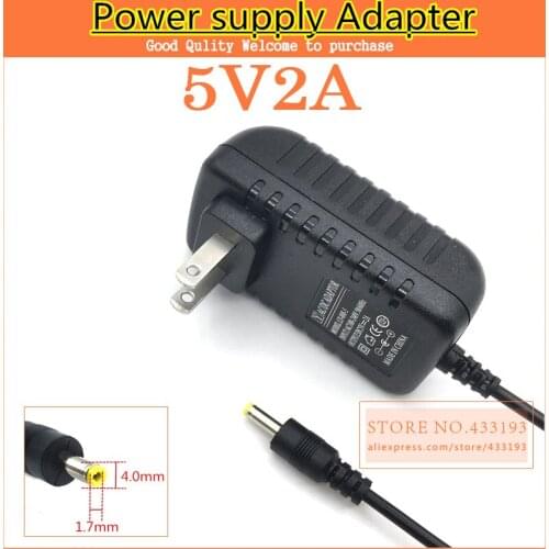 1PCS 5V2A New AC 100V-240V Converter Adapter DC 5V 2A 2000mA Power Supply US Plug DC 4.0mm x 1.7mm Free post shipping
