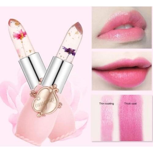 3.8g Lip Glaze Hydrating Color Change Transparent Flower Moisturized Lip Balm for Girl