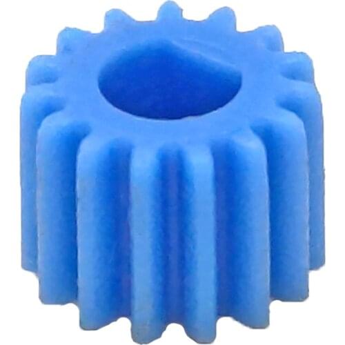 50pcs 15T 4mm D Hole Module 0.5 Plastic Motor Shaft Gear Blue for DIY