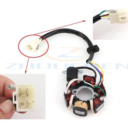 6-Coil Magneto Stator Ignition Generator for GY6 50cc 70cc 90cc 110cc 125cc Moped ATV Dirt Bike Full wave coil