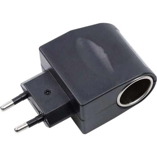 Kebidumei Cigarette Lighter US EU Plug AC To DC 12V Power Adapter Converter for Car Wall Power