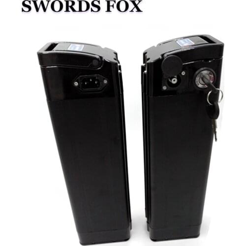 24V 9AH electric bike battery lithium battery 24V 8.8ahAH Aluminum housing with BMS top discharge silver fish battery