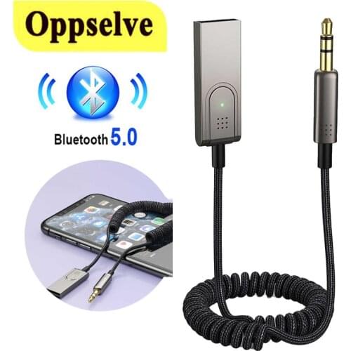 Car Bluetooth 5.0 Wireless Receiver 3.5mm Jack Aux Dongle Cable USB CellPhone Adapter Auto Handfree Car Kit Audio Music Speaker