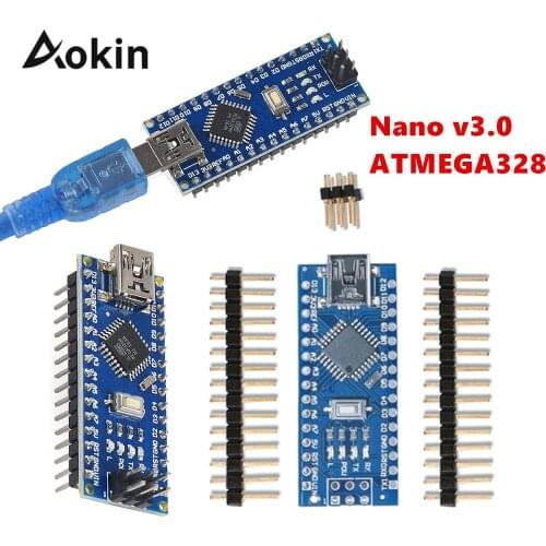 For Arduino Nano V3.0 Nano Board CH340/ATmega328P With USB Cable for Arduino Nano V3.0 ATmega328P Microcontroller Board USB V3.0