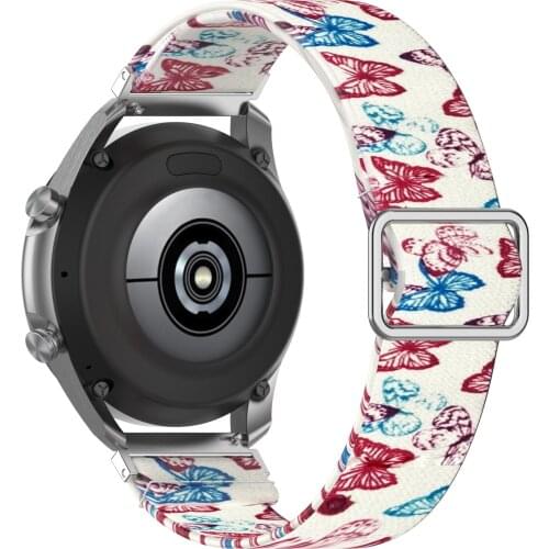 Elastic Nylon solo Loop Adjustable Bracelet For Huawei Watch 2 Pro/GT Active/Elegant/Honor Magic/Samsung Galaxy Watch Band