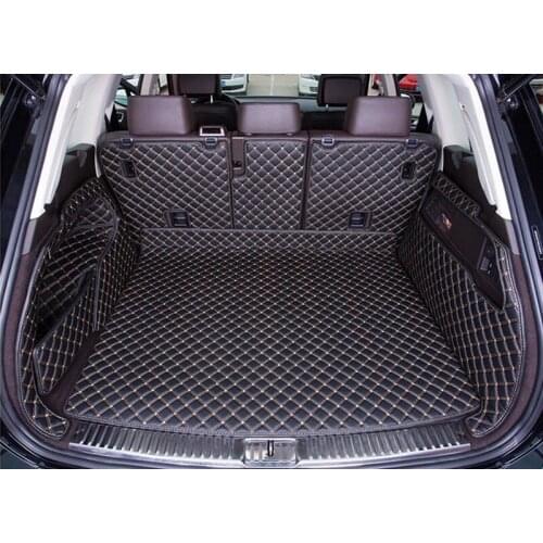 Good quality! Special car trunk mats for Volkswagen Touareg 2018-2011 durable cargo liner mats boot carpets for Touareg 2015