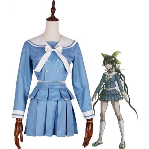 Anime Danganronpa V3 Costume Killing Harmony Tenko Chabashira Cosplay Dangan Ronpa School Uniform Shirt Skirt Disfraz Women