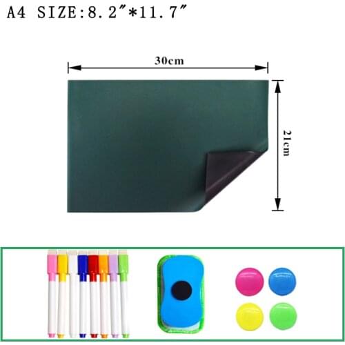 Magnetic Boards Flexible Blackboard Writing Whiteboard Greenboard on The Wall Message Memo Fridge Sticker To Do List Chalk Board