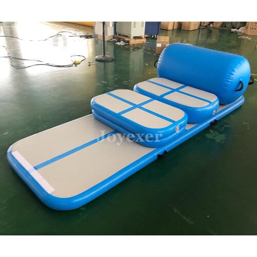 5 Pieces Set Inflatable Air Track Roller Block Tumbling Yoga Mat Fitness Gym Mattress Training Gymnastics Airtrack Floor Mats