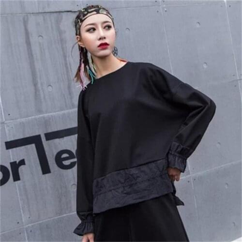 2021 early spring new womens clothing Europe and the United States loose personality Patchwork Jacket Leisure T-shirt
