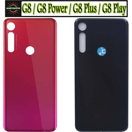 New For Motorola Moto G8 Play Battery Cover Back Glass Panel Rear G8 Plus Housing Case For Moto G8 Power G Back Cover