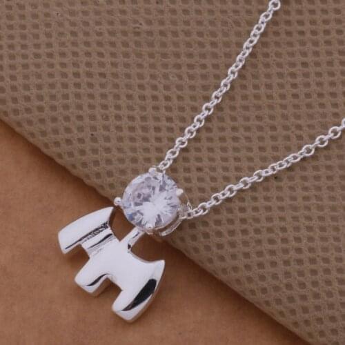 Wholesale High quality silver plated Fashion jewelry chains necklace pendant WN-598