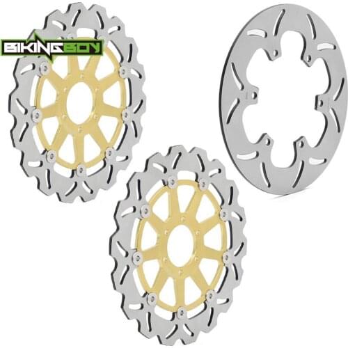BIKINGBOY Front 300mmm Rear 282mm Brake Disks Discs Rotors For Yamaha FJ 1200 1990 1991 1992 1993 1994 1995 1996 Stainless Steel