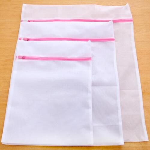 Laundry Mesh Net Washing Bag Clothes bra sox Lingerie Socks Zipped Laundry Bags Washing Machine Cleaning Clothing Bags LX1296