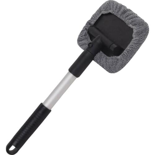 Microfiber Car Windscreen Cleaner Brush Auto Reusable Cleaning Head Rotate 180 Degrees Windshield Wiper Cleaning Tools