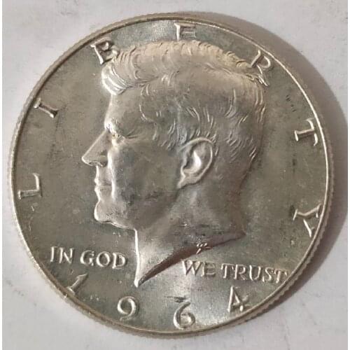 United States 50 Cents 1964 Old 100% Real Silver Original Coins Collectible Coin